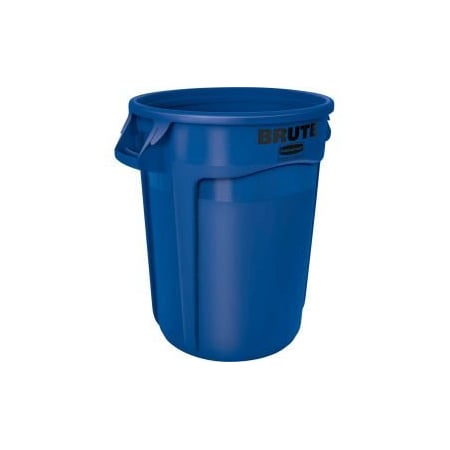Rubbermaid Commercial Rubbermaid Brute 2643-60 Trash Container w/Venting Channels, 44 Gallon - Blue FG264360BLUE